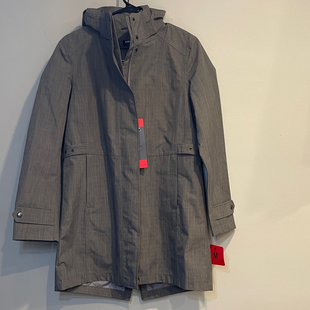 NWT Kirkland Signature Charcoal Hooded Jacket Size M